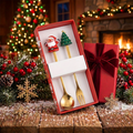 Set navideño de cuchara y tenedor