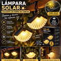 Lámparas solares de concha | Pack de 2