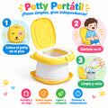 Baño portátil infantil amarillo | Potty